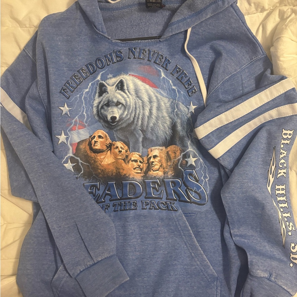 Blue Graphic Hoodie